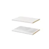 grande qualité Castorama 2 Tablettes Blanches GoodHome Atomia L. 46,4 X P. 33,2 Cm 5