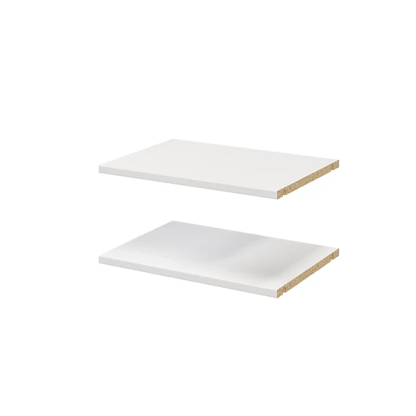 grande qualité Castorama 2 Tablettes Blanches GoodHome Atomia L. 46,4 X P. 33,2 Cm 1