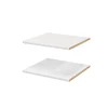 excellents soldes Castorama 2 Tablettes Blanches GoodHome Atomia L. 46,4 X P. 43,2 Cm 7