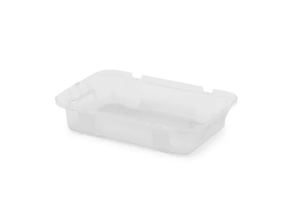 Boutique Castorama Bac De Rangement En Plastique Rectangulaire Transparent Capacité 5 L Sans Couvercle L.25,5 X P.39 X H.8 Cm 1