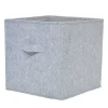 Satisfait ou Remboursé Castorama Boîte De Rangement Carrée En Feutrine Mixxit Coloris Gris 7