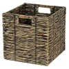 Castorama Boîte De Rangement Carrée En Fibre Naturelle Mixxit Coloris Noir De Qualité 5