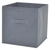 excellents soldes Castorama Boîte De Rangement Carrée En Textile Mixxit Coloris Anthracite 7