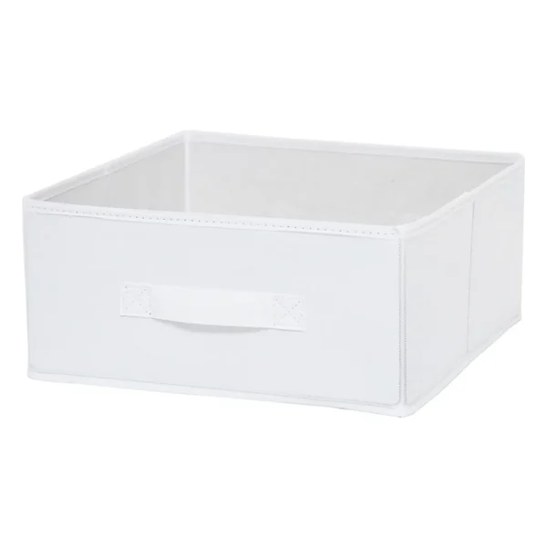 Castorama Boîte De Rangement Rectangulaire En Textile Mixxit Coloris Blanc pas cher en vente 1