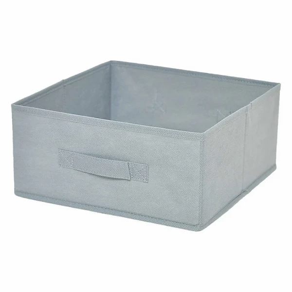 boutiqued en ligne Castorama Boîte De Rangement Rectangulaire En Textile Mixxit Coloris Gris Clair 1