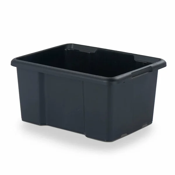 grande marque pas cher Castorama Boîte En Plastique 26 L Fitty Noir 1