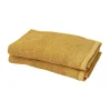 Castorama Lot De 2 Serviettes De Toilette Jaune Miel Koros 50 X 30 Cm GoodHome Satisfait ou Remboursé 5