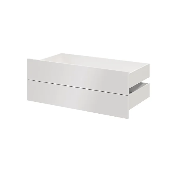 prix pas cher Castorama Lot De 2 Tiroirs Blancs GoodHome Atomia H. 18,5 X L. 96,4 X P. 50 Cm 1