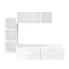 en france Castorama Meuble TV 4 Tiroirs Blanc GoodHome Atomia L. 225 X P. 37 Cm 5