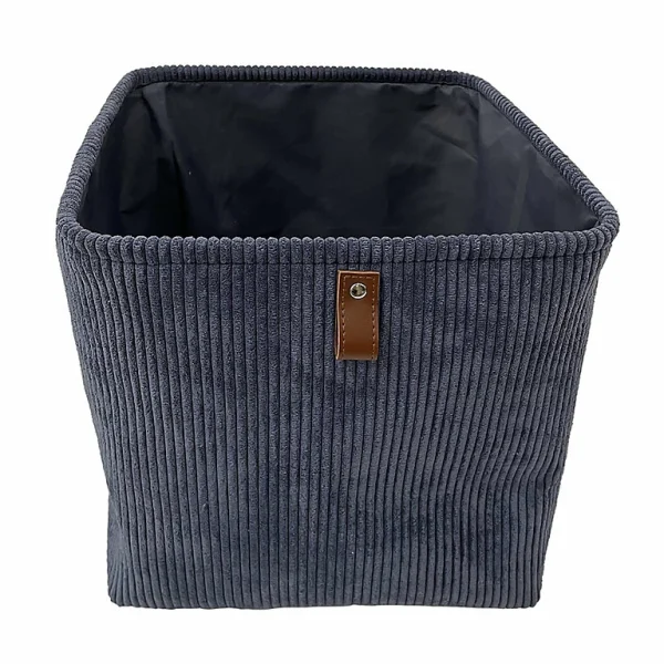 Castorama Panier De Rangement Carré L. 31 Cm Velours Bleu Nuit soldes en ligne 1