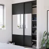 livraison la plus rapide Castorama Porte De Placard Coulissante Avec Miroir Anthracite Avec Cadre Noir GoodHome Arius H. 248,5 X L. 92.2 Cm 5