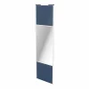 exclusivement disponibles Castorama Porte De Placard Coulissante Avec Miroir Bleu Avec Cadre Blanc GoodHome Arius H. 248,5 X L. 77.2 Cm 5