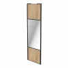 Retour gratuit en magasin. Castorama Porte De Placard Coulissante Avec Miroir Effet Chêne Brut Avec Cadre Noir GoodHome Arius H. 248,5 X L. 77.2 Cm 5