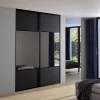 à prix d'occasion Castorama Porte De Placard Coulissante Avec Miroir Noir Mat Avec Cadre Noir GoodHome Arius H. 248,5 X L. 92.2 Cm 7