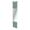 pas cher marque Castorama Porte De Placard Coulissante Avec Miroir Vert De Gris Avec Cadre Blanc GoodHome Arius H. 248,5 X L. 62.2 Cm 5