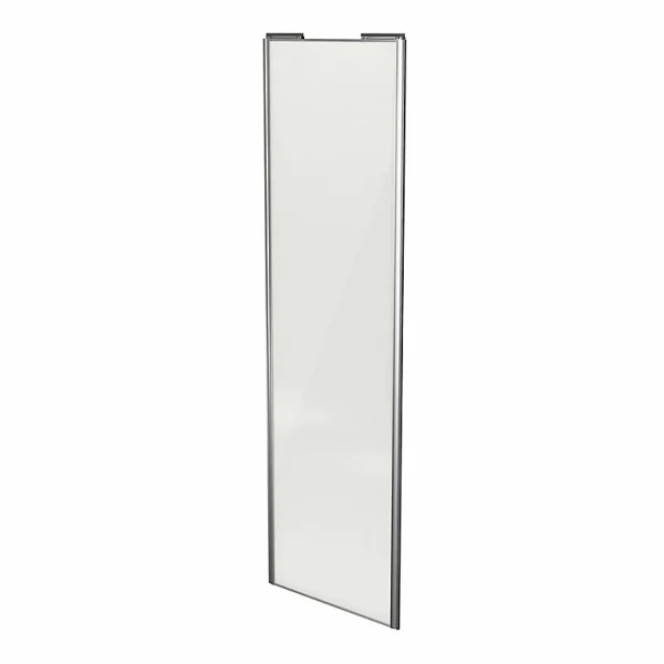 soldes magasin Castorama Porte De Placard Coulissante Blanc Avec Cadre Gris GoodHome Arius H. 248,5 X L. 77.2 Cm 1