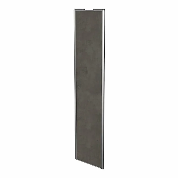 outlet soldes Castorama Porte De Placard Coulissante Gris Antique Avec Cadre Gris GoodHome Arius H. 248,5 X L. 62.2 Cm 1