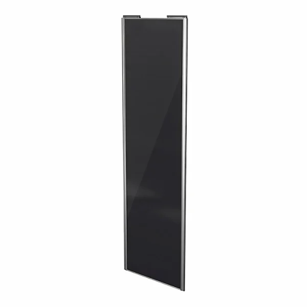 Castorama Porte De Placard Coulissante Noir Avec Cadre Gris GoodHome Arius H. 248,5 X L. 77.2 Cm Acheter 1