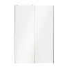 site soldes Castorama Portes De Placard Coulissantes 2 Vantaux Panneaux Blancs Brillants GoodHome Atomia H. 225 X L. 150 X ép. 5,5 Cm 7