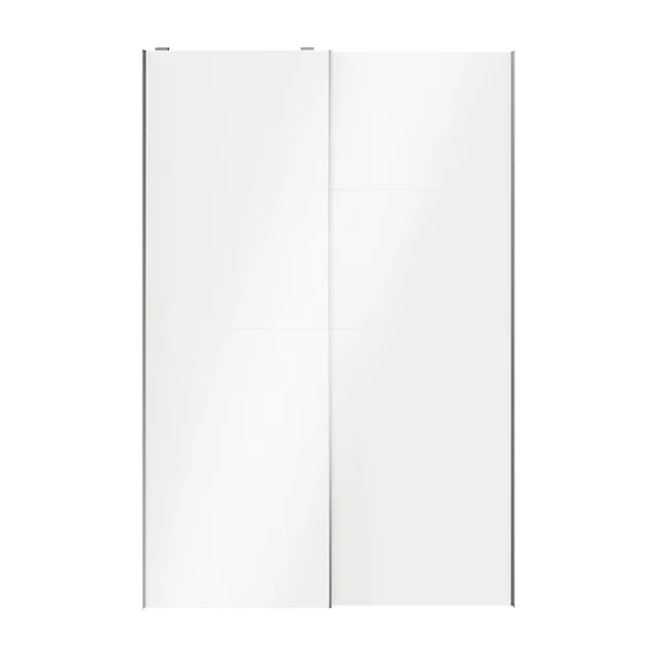 site soldes Castorama Portes De Placard Coulissantes 2 Vantaux Panneaux Blancs Brillants GoodHome Atomia H. 225 X L. 150 X ép. 5,5 Cm 1