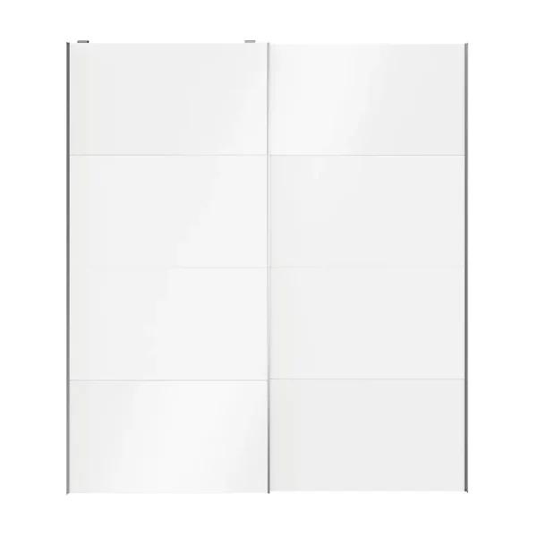 Castorama Portes De Placard Coulissantes 2 Vantaux Panneaux Blancs Et Blancs Brillants GoodHome Atomia H. 225 X L. 200 X ép. 5,5 Cm boutiqued en ligne 1